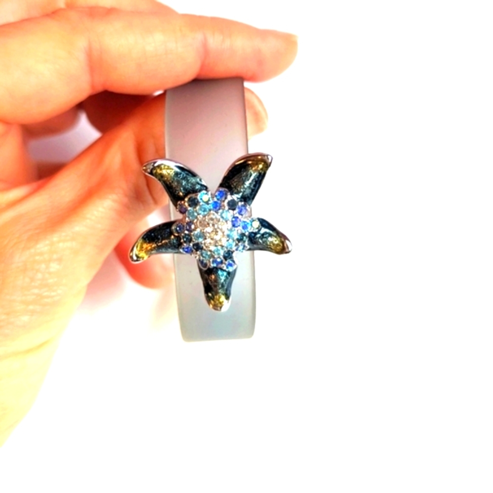 Swarovski Starfish Bracelet in Blue and Silver